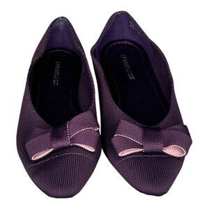41Hawthorn (7.5) Oaklyn Knit Ballerina Flat - Stitch Fix Bow Detail Slip On Knit